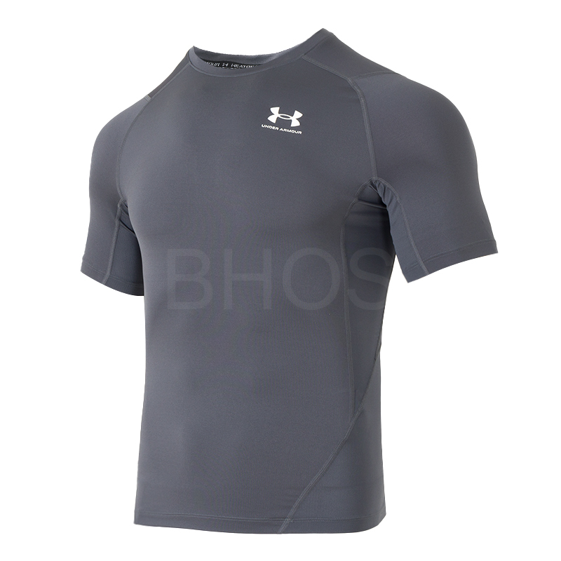 언더아머 UA HG Armour Comp SS-GRY 블랙 남성