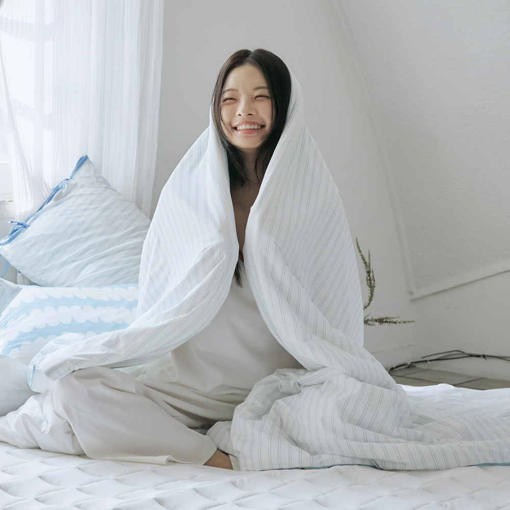 히말라야 쿨링 냉감이불 부드러운 시원한 실키스노우 여름 차렵이불 SS 150x200cm 상품 이미지