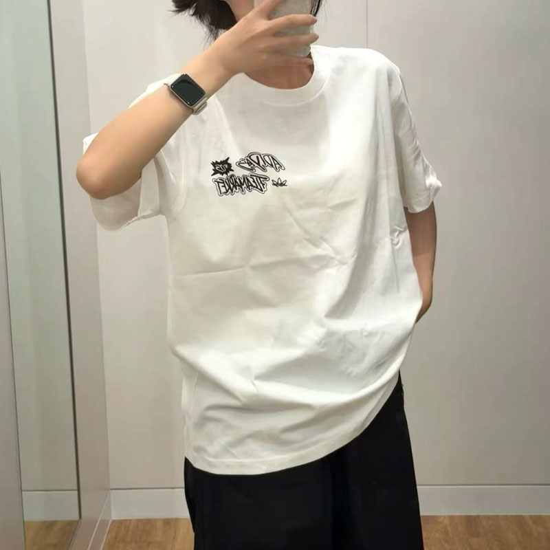아디다스 TS ST 2 화이트 남성 티셔츠