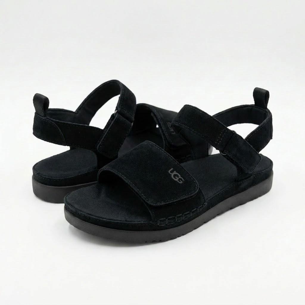 UGG 어그 여름 골든스타 플랫폼 샌들 블랙, 245-250mm - 상품 이미지