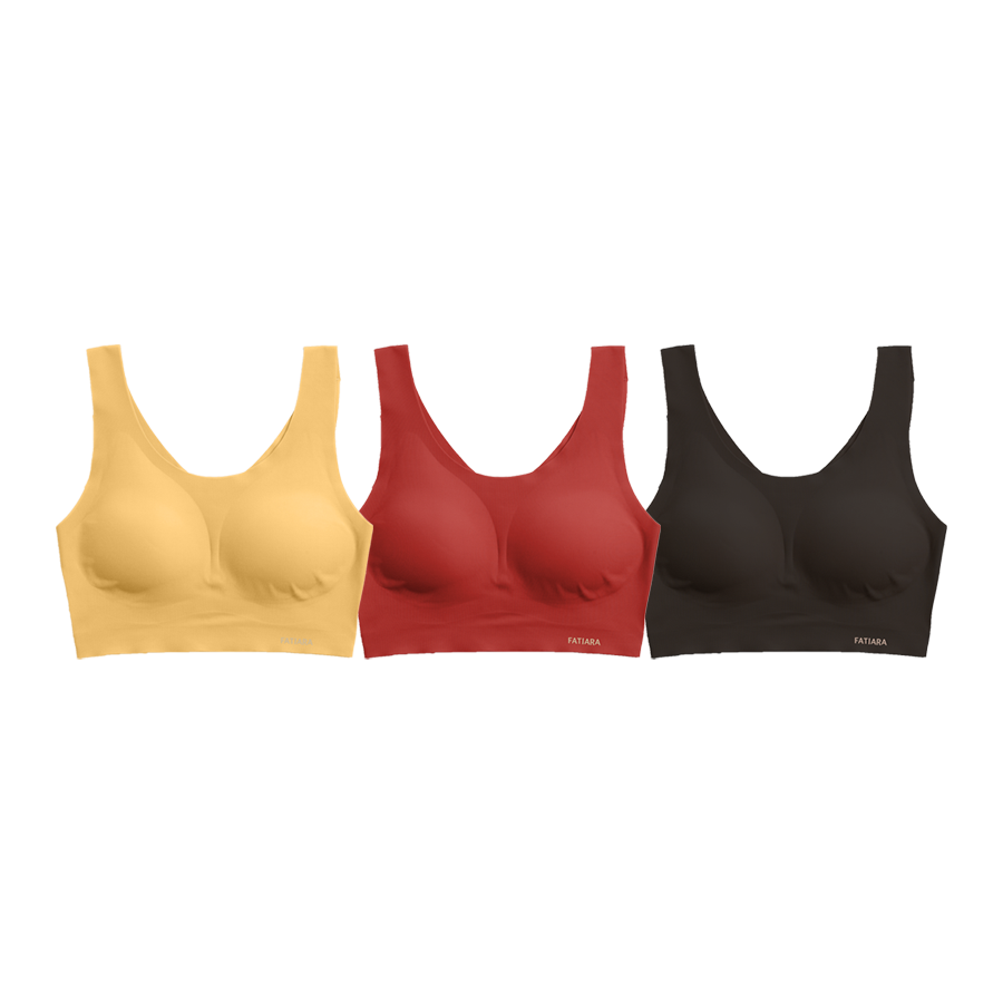 [3pack] 파티아라 브리오 퓨징 노와이어 브라렛 여름 심리스 여성속옷 - 상품 이미지