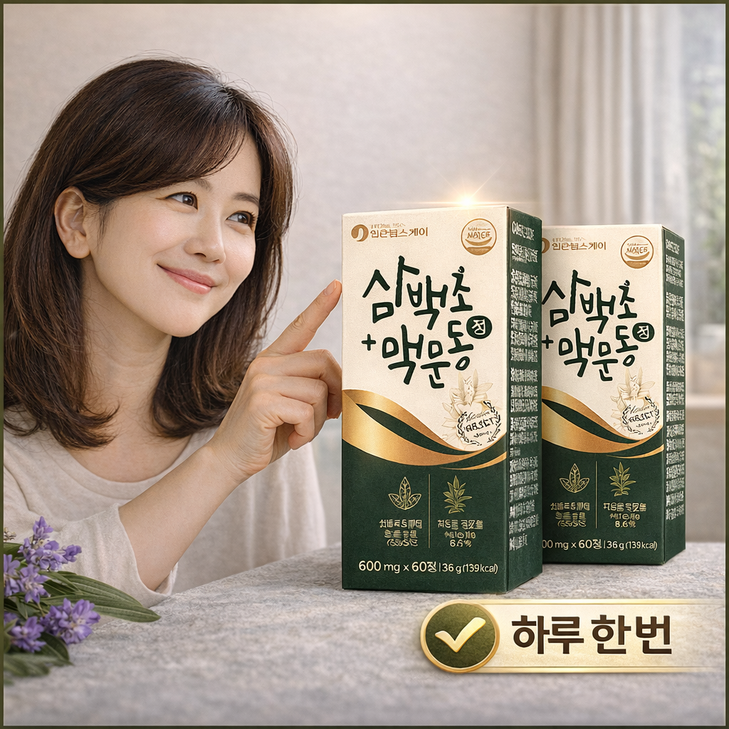 삼백초추출물 맥문동 국내산 600mg 60정 4개월분 - 상품 이미지
