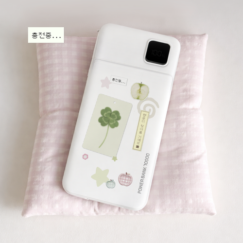 lucky Diary LCD 케이블일체형 아이폰 갤럭시 보조배터리 - 상세 이미지 4