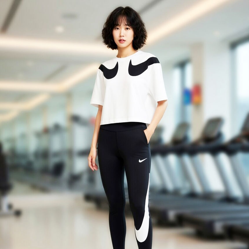 [시즌세일] 나이키 NSW 스우시 여자 반팔 크롭 티셔츠 DD5591 화이트, XL - 상세 이미지 3