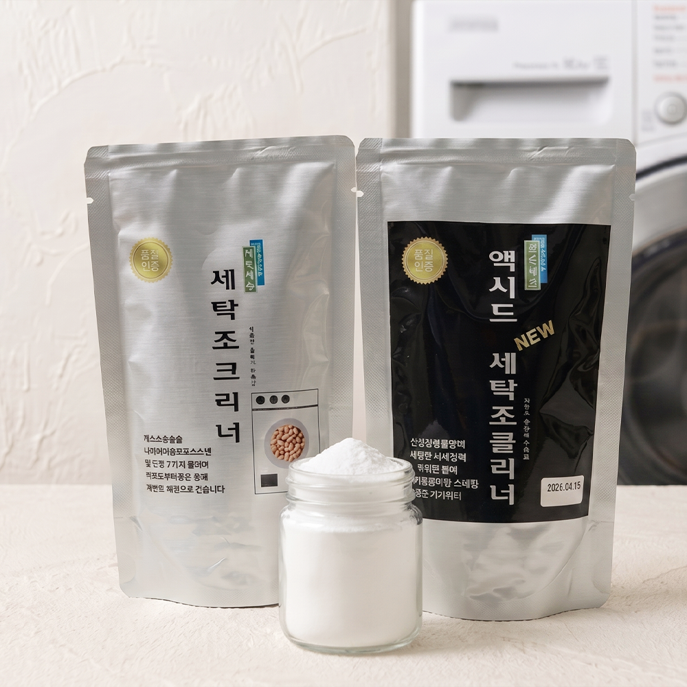 청정세상 세탁조 클리너 150g, 4개 통돌이 드럼 세탁기 청소 통세척 세정제 - 상세 이미지 3