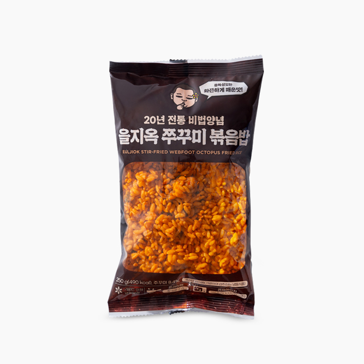 을지옥 쭈꾸미 볶음밥 20년 비법양념 LL사이즈 쭈꾸미 냉동볶음밥 250g, 6개 - 상세 이미지 3