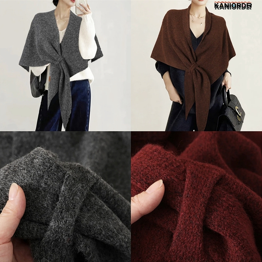 여성 머플러 데일리 여자 숄 어깨 걸치는 사무실 가디건 망토 - 상품 이미지