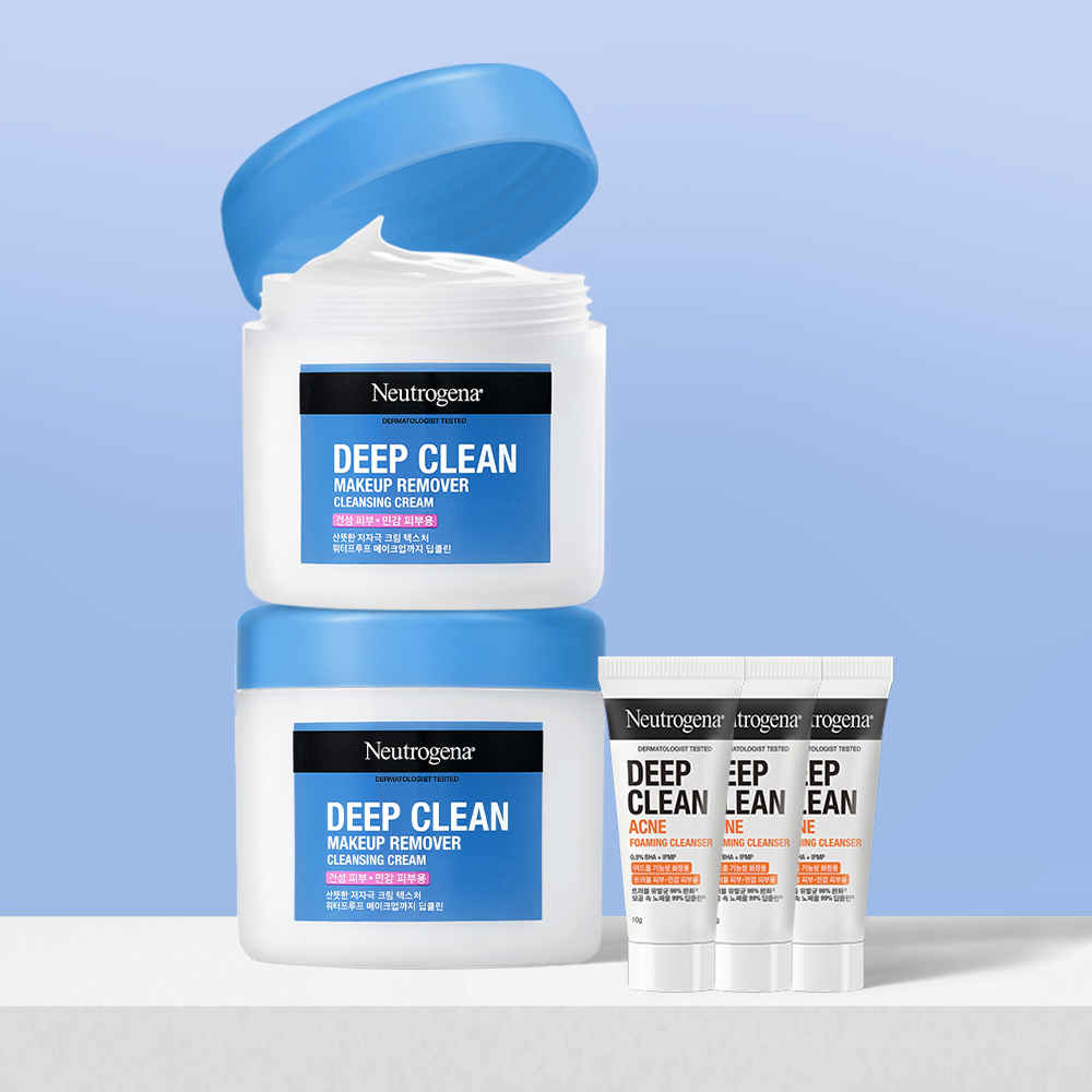 뉴트로지나 딥클린 클렌징 크림 285ml, 2개 제품 이미지