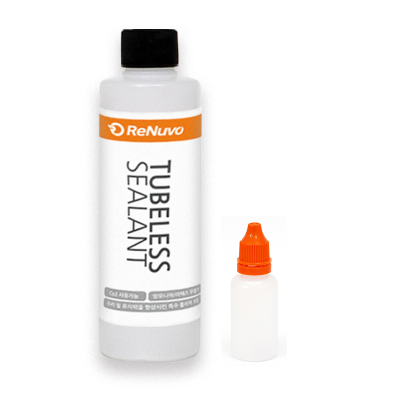 리뉴보 튜브리스 타이어 실란트 500ml + 30ml 용기 튜블리스 펑크 방지액 - 상품 이미지