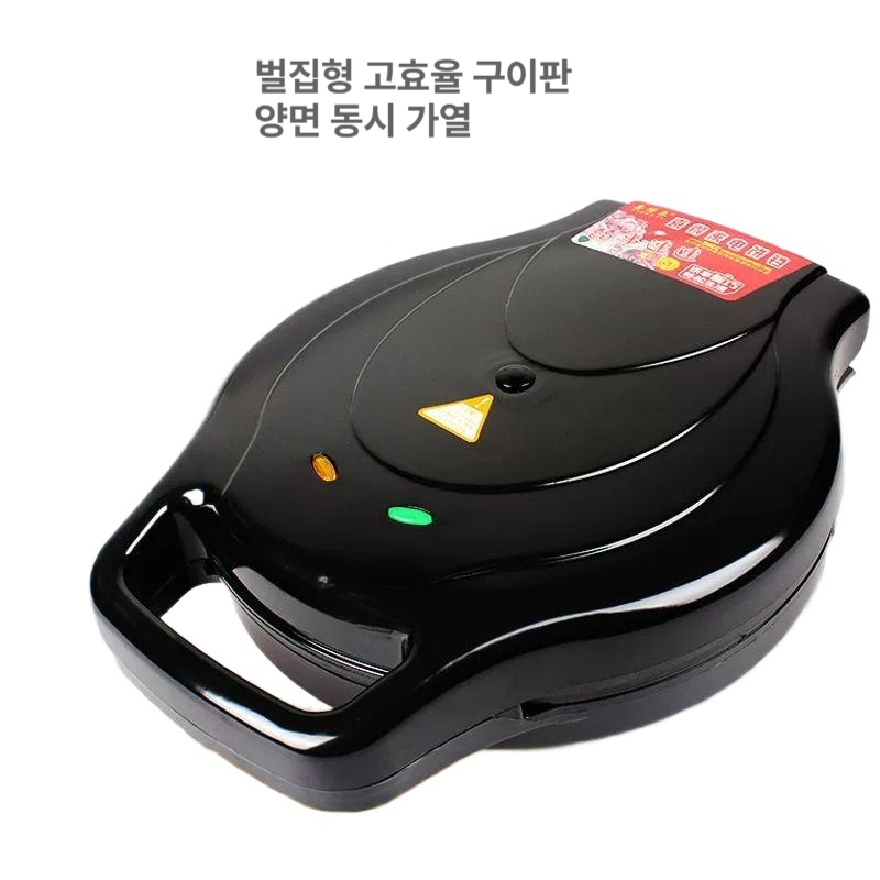 양면 전기 후라이팬 샌드위치 와플 누룽지만드는기계 토스트 케이크 다용도 원형 베이킹팬 - 상세 이미지 2