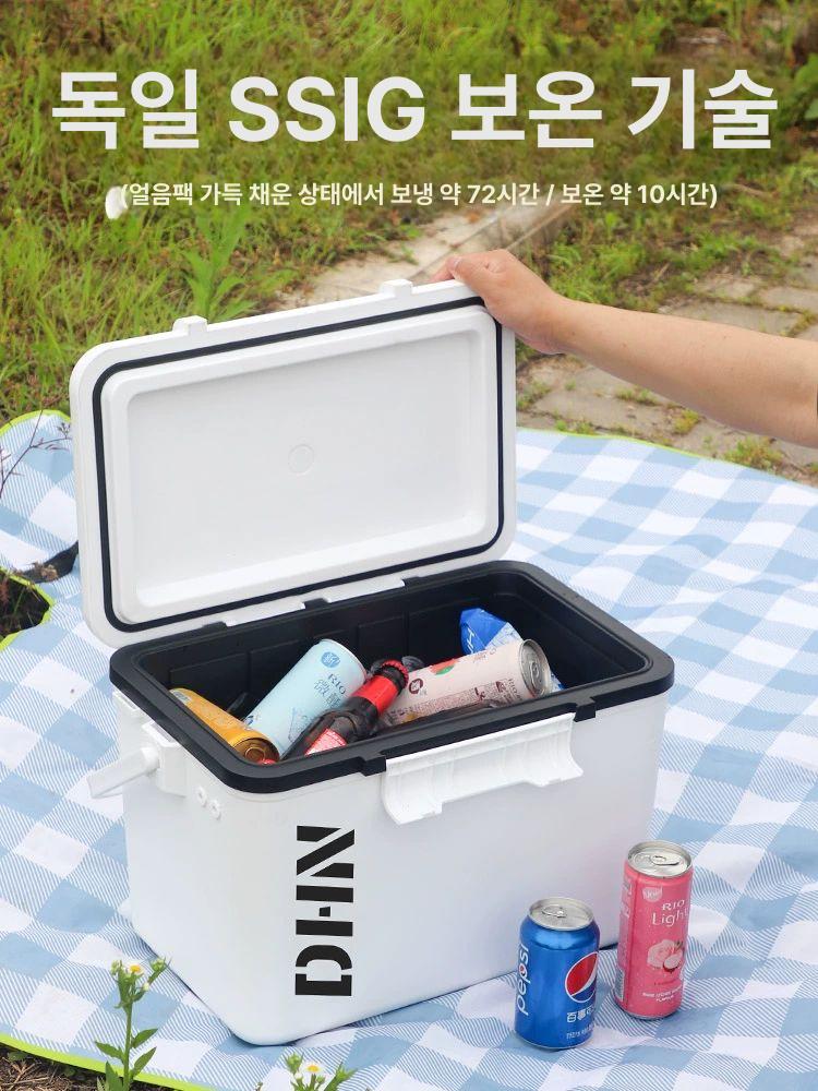 대형 낚시 아이스박스 고성능 장시간 보냉 해동 대용량 선상낚시 캠핑 야외 레저 신선 10L 화이트 냉장고 등급 폼 라이너 1 개 - 상세 이미지 2