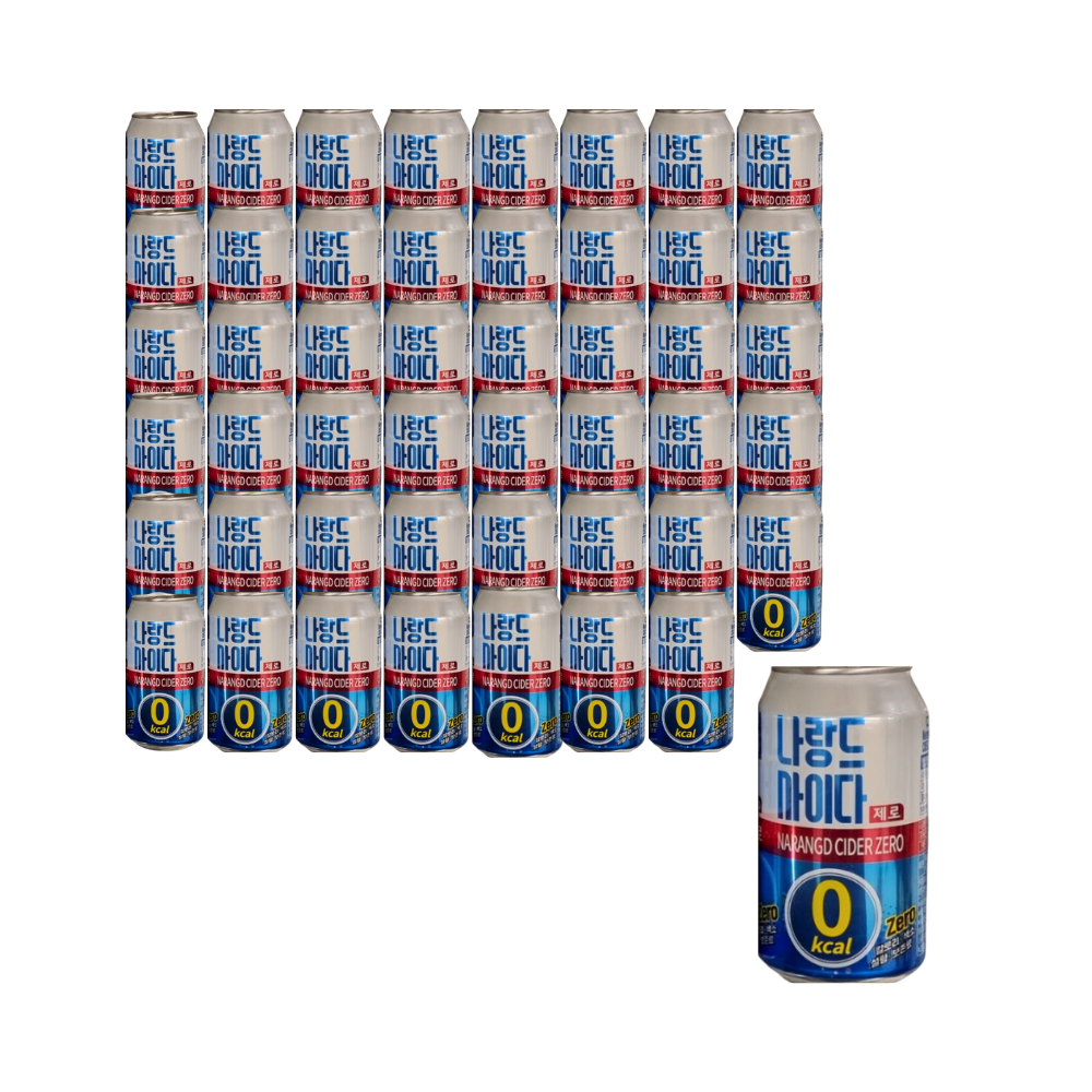 나랑드사이다 제로 345ml 24캔 x2박스 (총48개) 탄산음료 - 상품 이미지