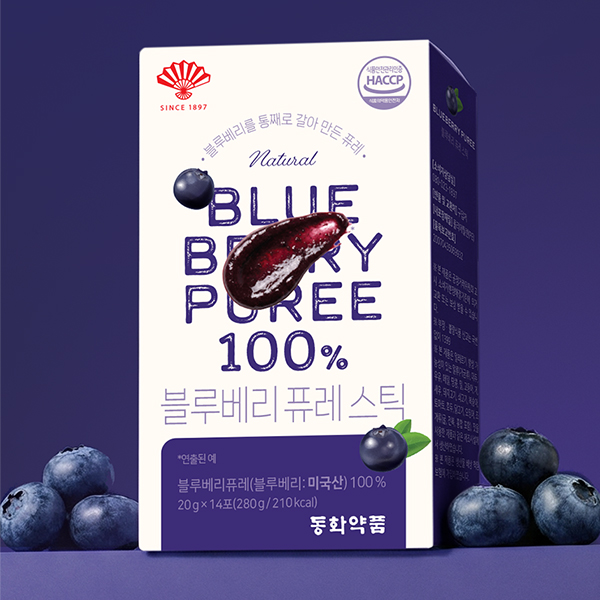 동화약품 블루베리 퓨레 스틱 14포, 1개 이미지 2