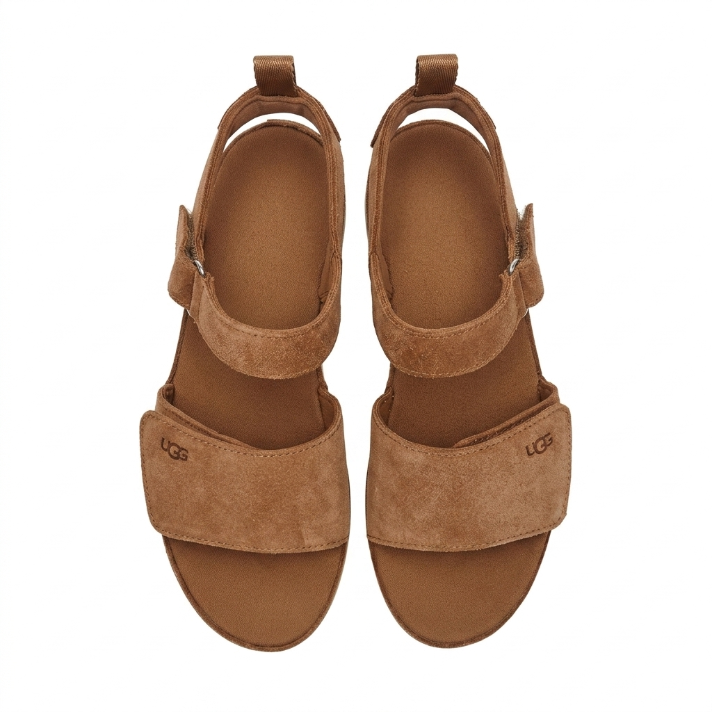UGG 어그 여름 골든스타 플랫폼 샌들 체스트넛, 225-230mm - 상품 이미지
