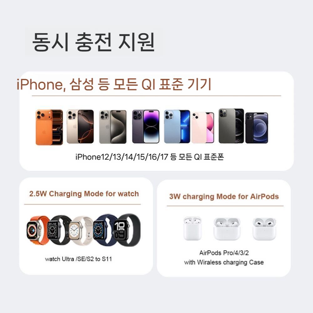 아이폰17 갤럭시S26 무선 충전 자석 터치 회전 고속 맥세이프 충전기 무드등 - 상세 이미지 5