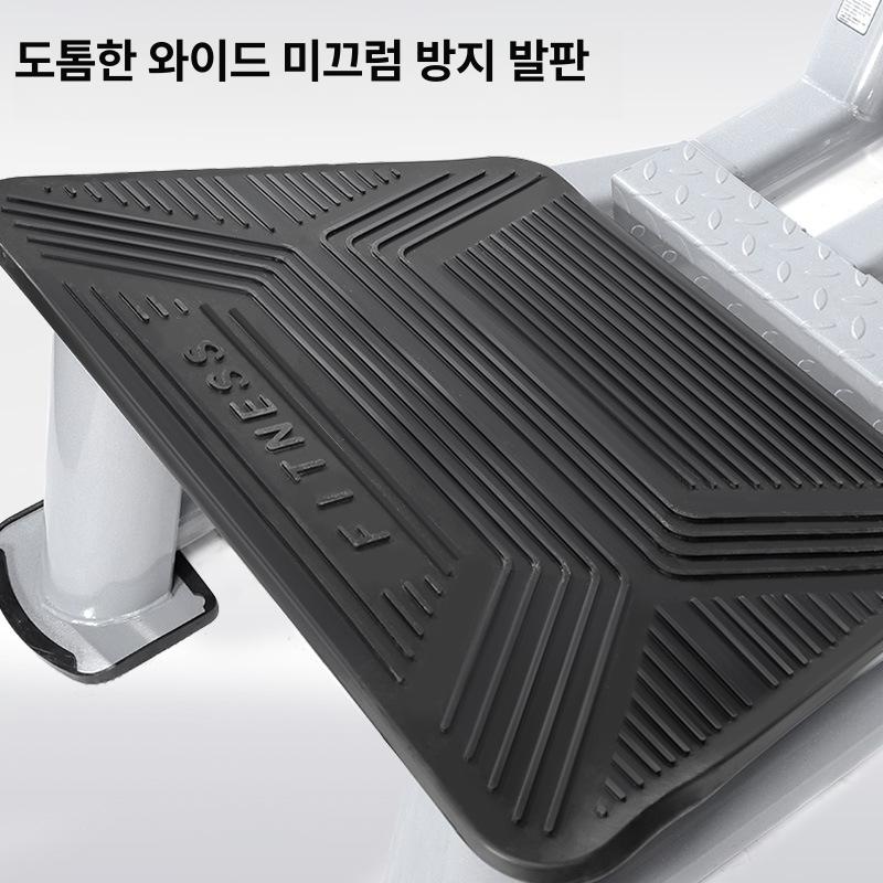 힙쓰러스트 힙딥 가정용 고강도 강철 프레임 플레이트 로드 허벅지 둔근 햄스트링 강화 실버 프레임 블랙 쿠션 - 상세 이미지 4