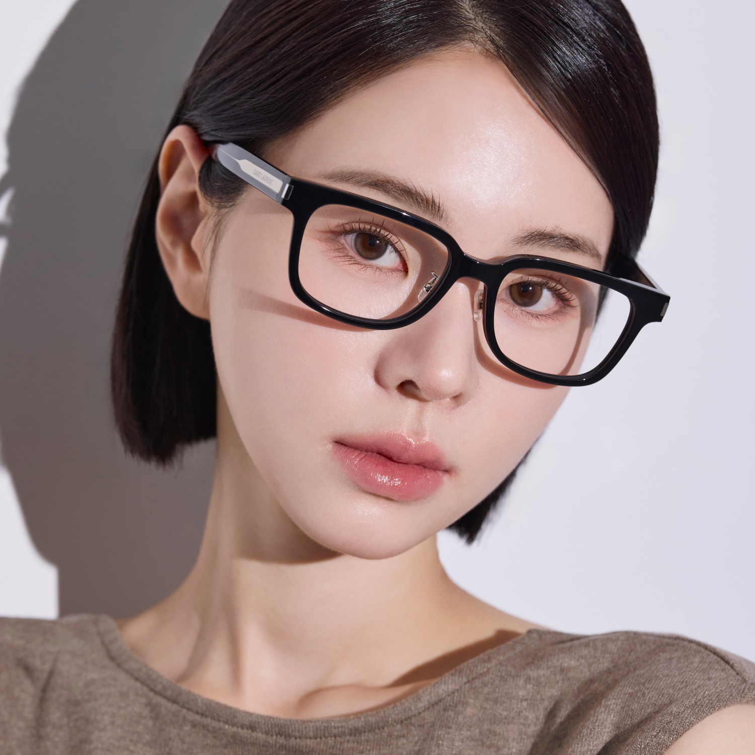 [슈퍼적립] 생로랑 안경 SL723 블랙 명품 클래식 사각 검정 투명 안경테 아시안핏 안경 - 상세 이미지 3