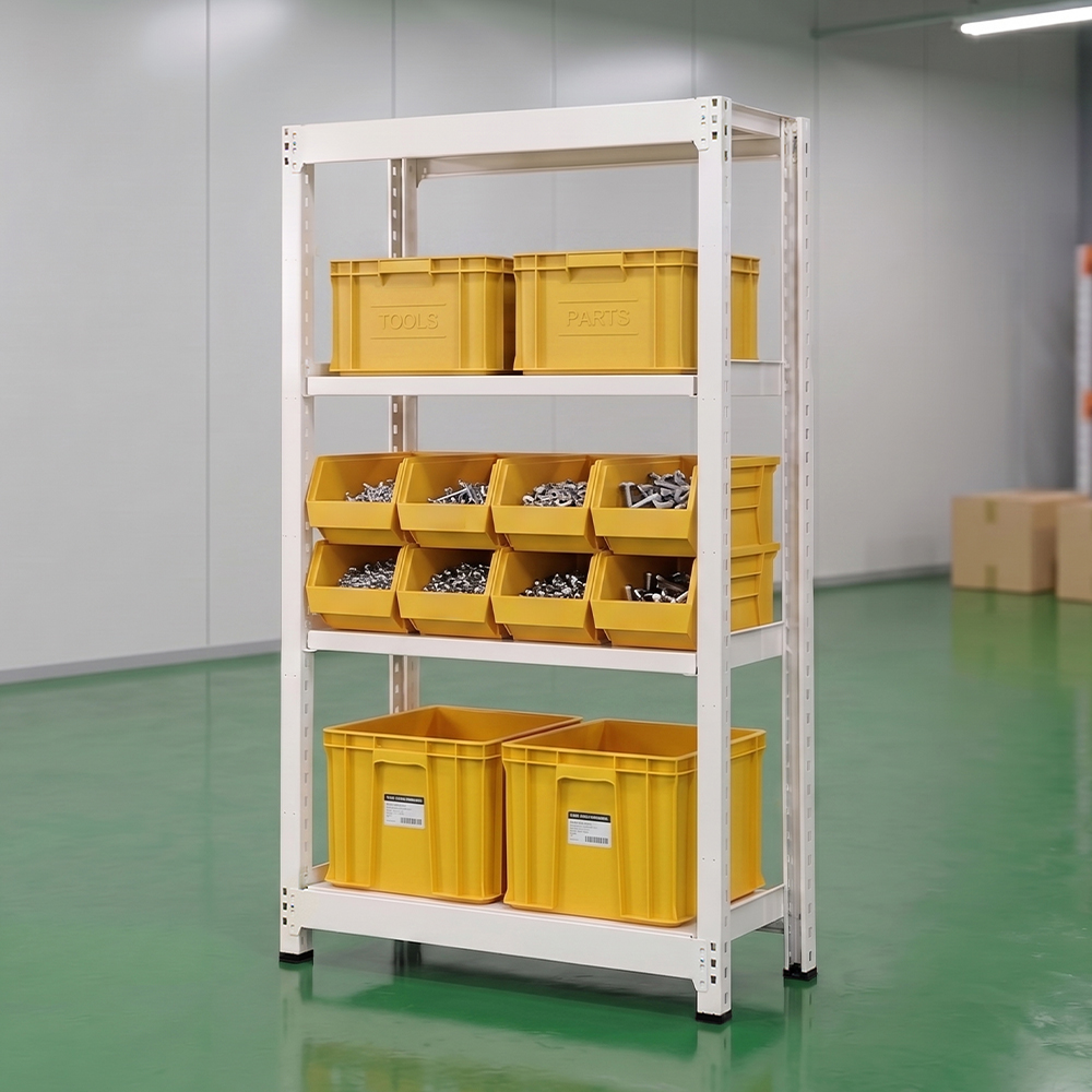 중량랙 300kg 철제선반 무볼트 조립식 앵글 창고 렉 산업용 진열대 12004501200 - 상세 이미지 4