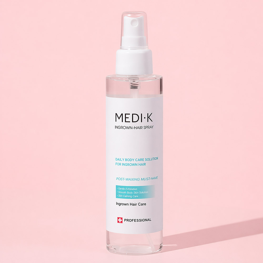 약국입점 메디케이 인그로운헤어 스프레이 대용량 150ml 제모 왁싱후 관리 진정 닭살 모공각화 브라질리언 겨드랑이 각질케어 - 상품 이미지