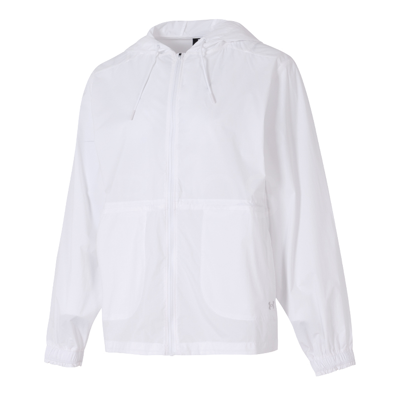 언더아머 UA CINCH WAIST JKT 화이트 여성 재