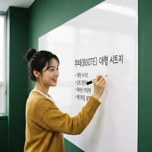 부떼 붙이는 화이트보드 시트지 벽도화지 특대형(127x200cm), 화이... 솔직 후기 | 실제 배치 사진 포함 - 상품 이미지 1