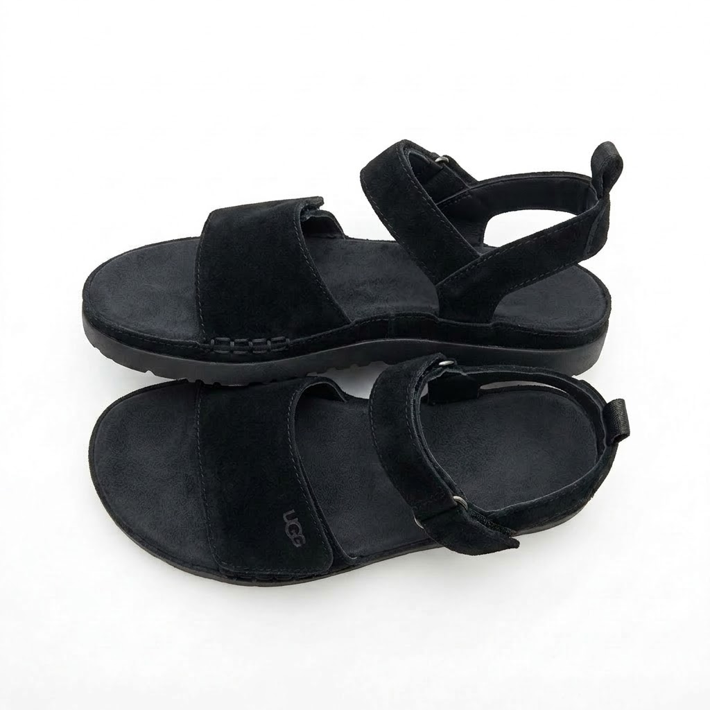UGG 어그 여름 골든스타 플랫폼 샌들 블랙, 235-240mm - 메인 이미지