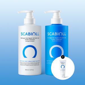 스카비올 탈모증상완화 단백질 샴푸 500ml+단백질 트리트먼트 500ml... 솔직 후기 | 피부 타입별 분석 - 상품 이미지 1