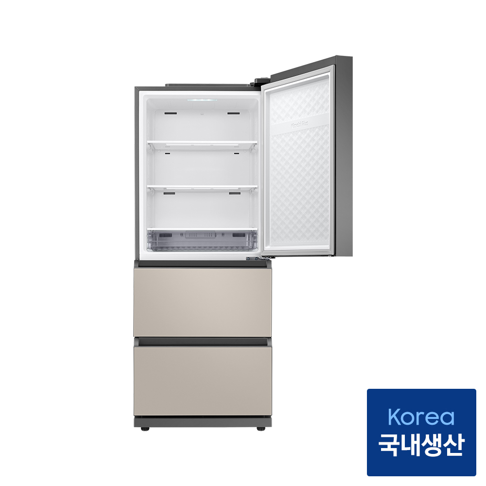 [최종체감가111만원대]삼성 비스포크 김치냉장고 3도어 328L RQ33DG71J2ET 에센셜베이지 상세 이미지 3