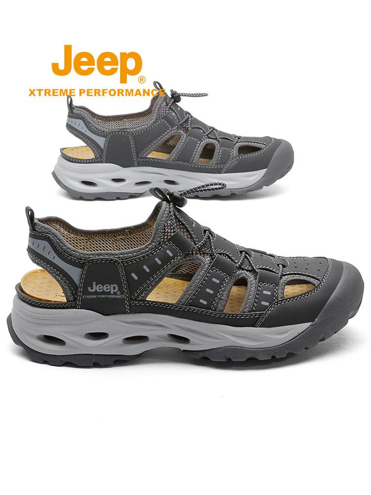Jeep 남성 토캡 스포츠 샌들 발편한 트레킹 여름 신발 - 상품 이미지