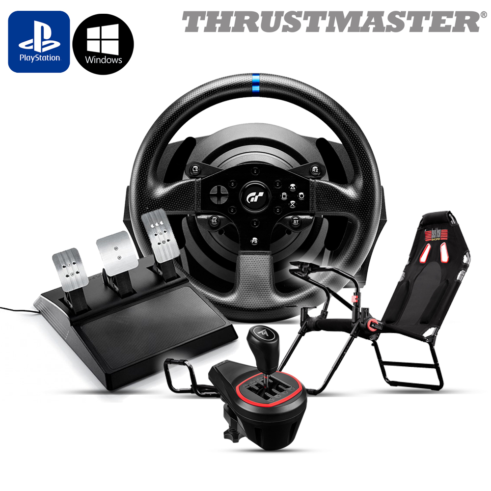 트러스트마스터 T300RS  레이싱휠 TH8S 쉬프터  GT LITE 시트 거치대 패키지 - 상품 이미지