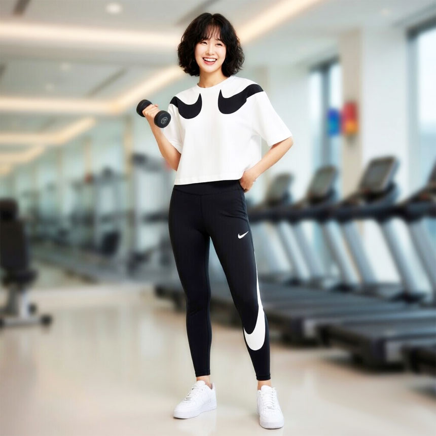 [시즌세일] 나이키 NSW 스우시 여자 반팔 크롭 티셔츠 DD5591 화이트, XL - 상세 이미지 4