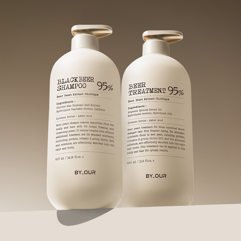 바이아우어 맥주효모 탈모샴푸 1000ml + 맥주효모 단백질 트리트먼트 1000ml 제품 이미지