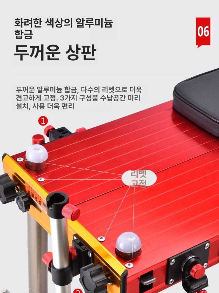 다기능 등받이 접이식 바다 민물 타입 판야소좌대 캠핑 등받이가 조절 높은 원목 스툴 목적 - 상세 이미지 3