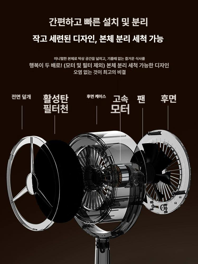 바베큐그릴 냄새 연기 배기관 숯불 바비큐 실내 캠핑용 삼겹살 무연 전기그릴 환기구 접이식 - 상세 이미지 2