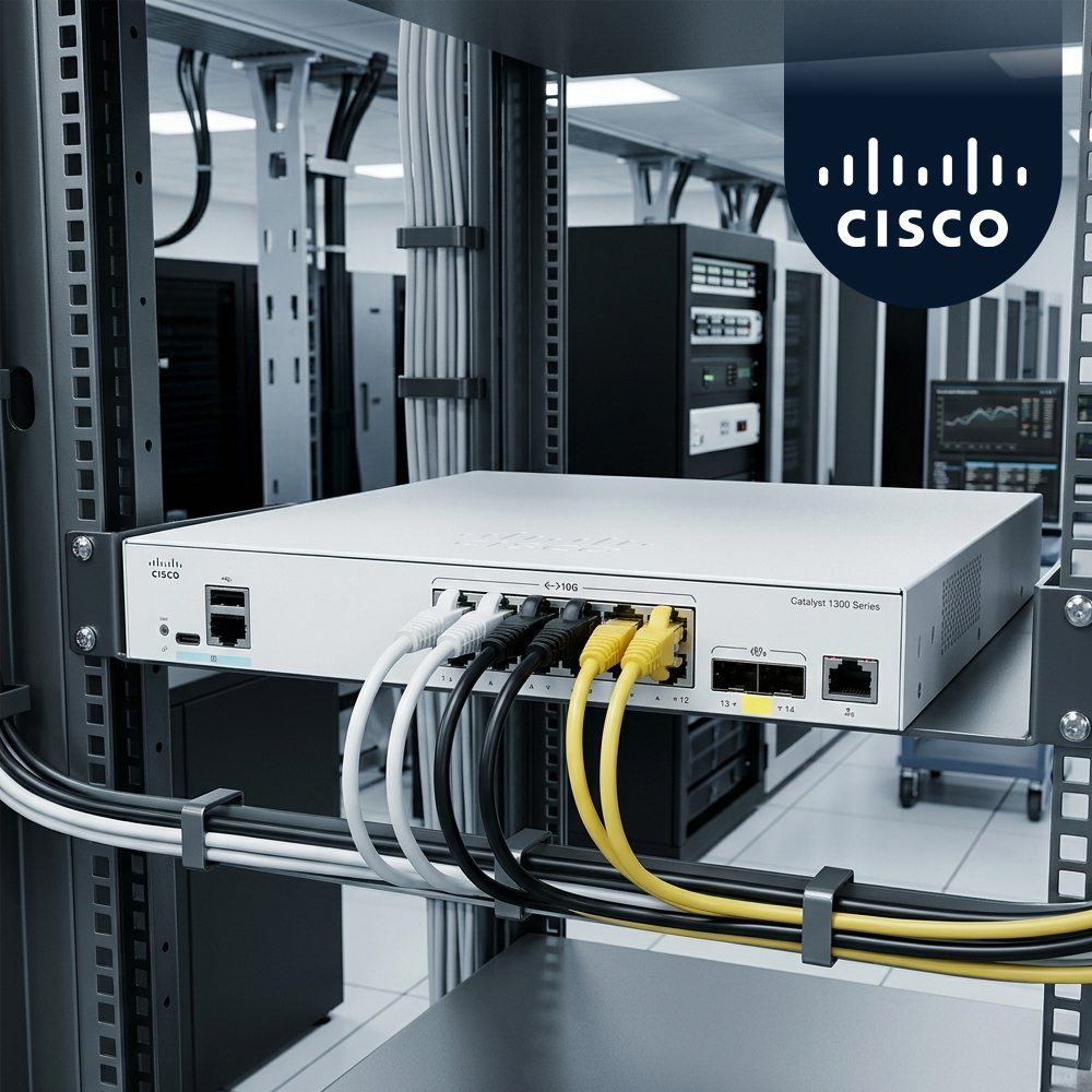 시스코 C1300-12XT-2X 12포트 10G RJ45 SFP+ 관리형 네트워크 스위치 - 상품 이미지