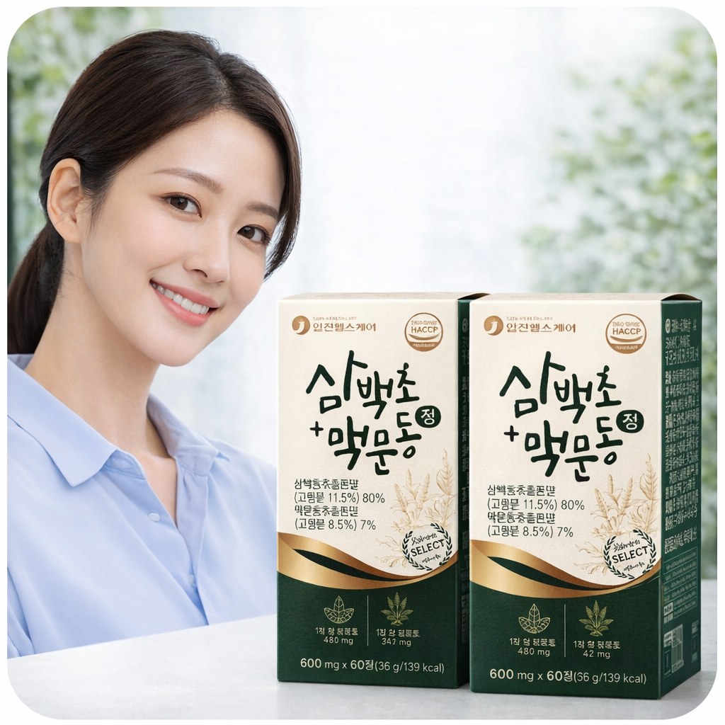 삼백초추출물 맥문동 국내산 600mg 60정 4개월분 - 상세 이미지 2