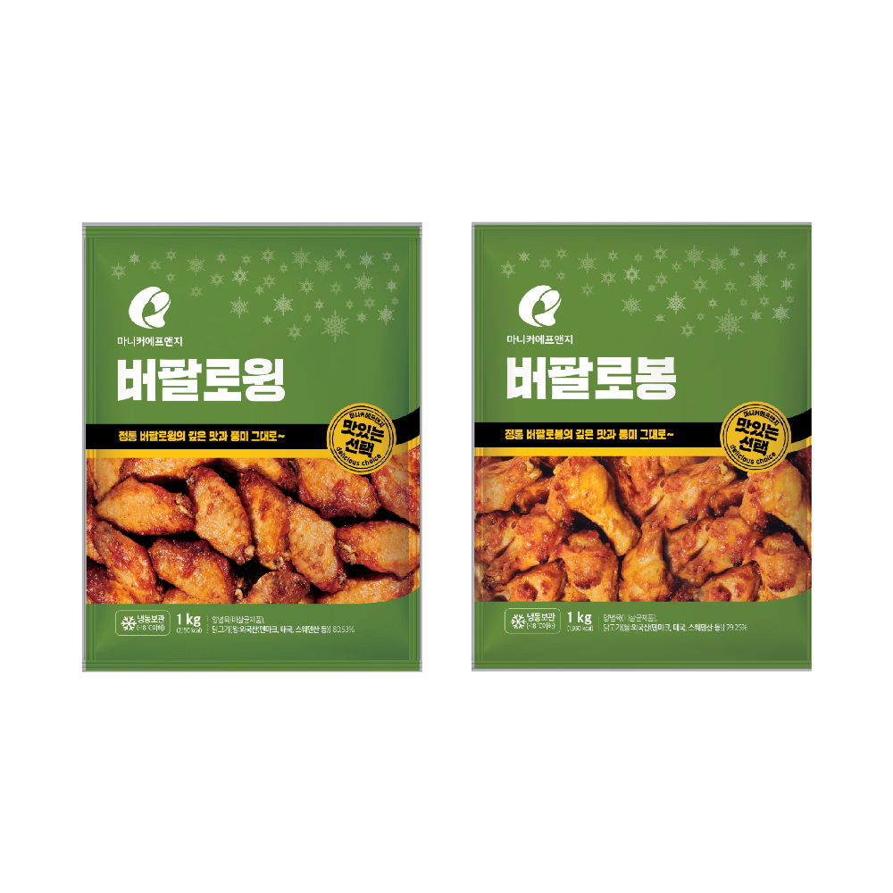 마니커에프앤지 버팔로윙 1kg + 버팔로봉 1kg 상세 이미지 2
