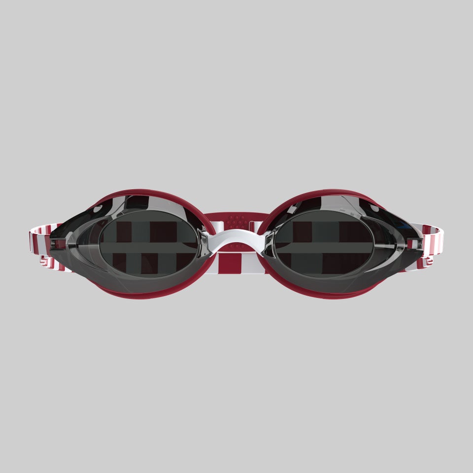스피도 뱅퀴셔 3.0 미러 고글 수경 Red/White/Stripe - 상세 이미지 2