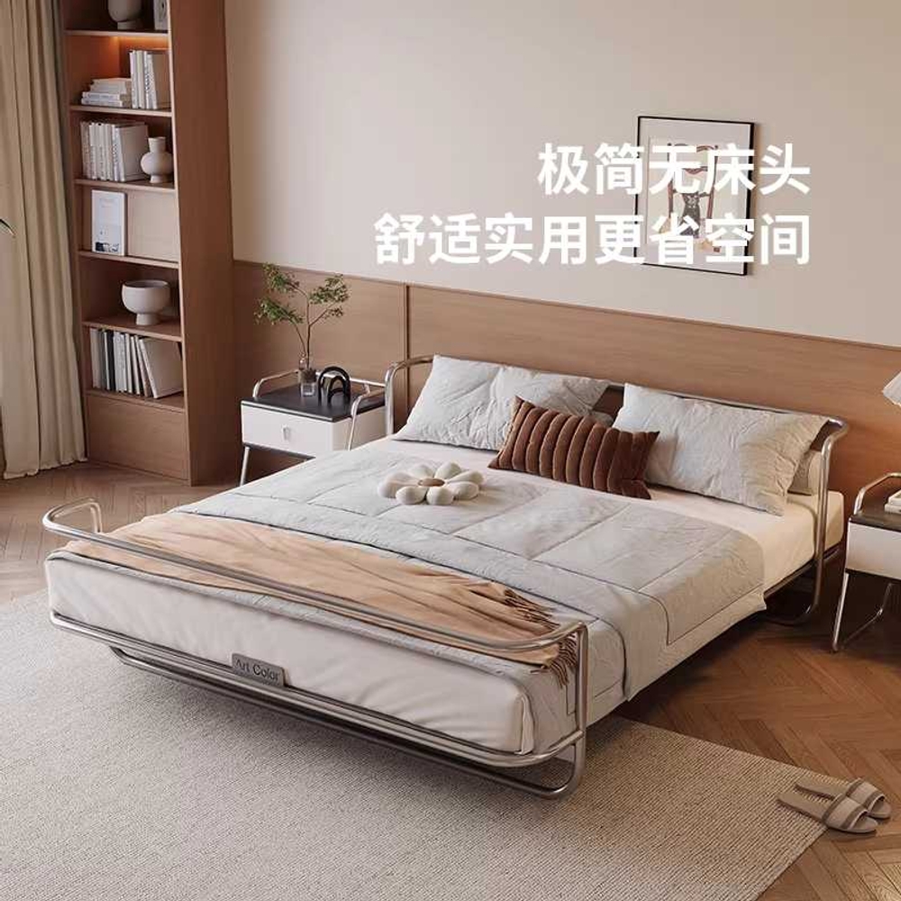 스텐 침대프레임 철제 싱글 베드 받침대 모던 미니멀 1500x2000mm - 상세 이미지 5