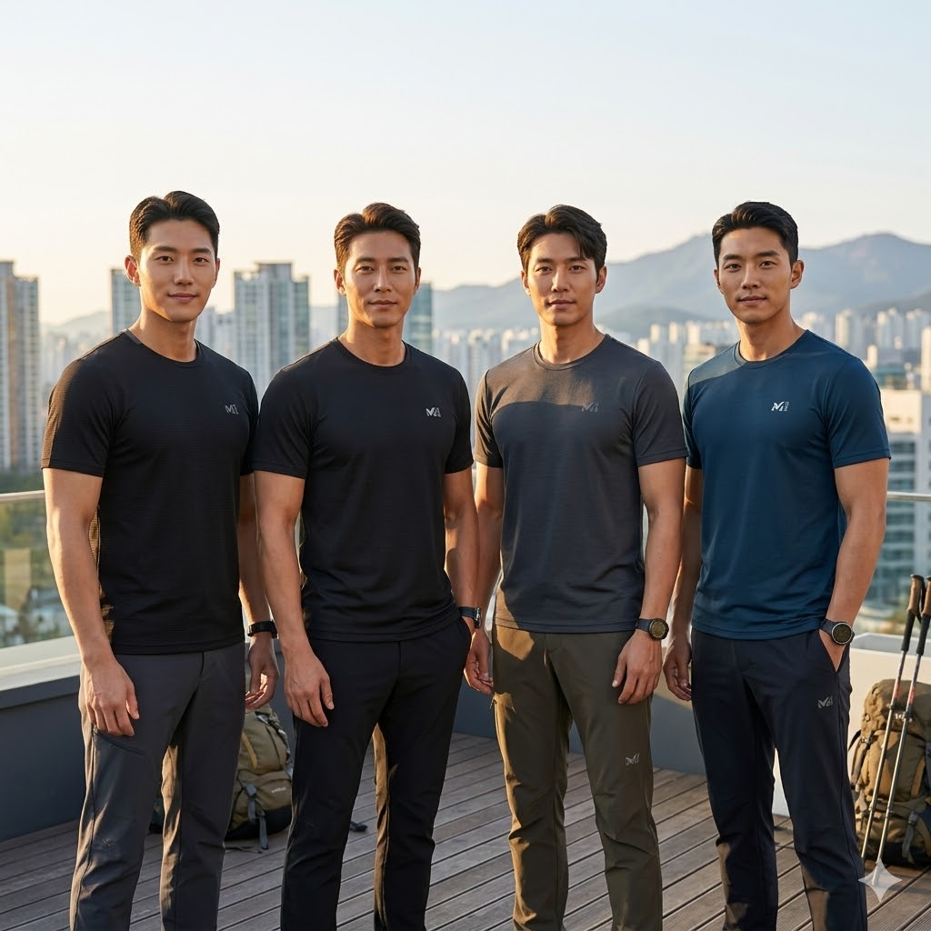 MILLET 밀레 여성 여름 아웃도어 냉감 스판 경량 라운드넥 등산 반팔 티셔츠 이미지 6