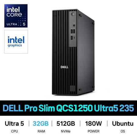 DELL IT_ DELL Pro Slim QCS1250 Ultra5 235 RAM 32GB 재고보유