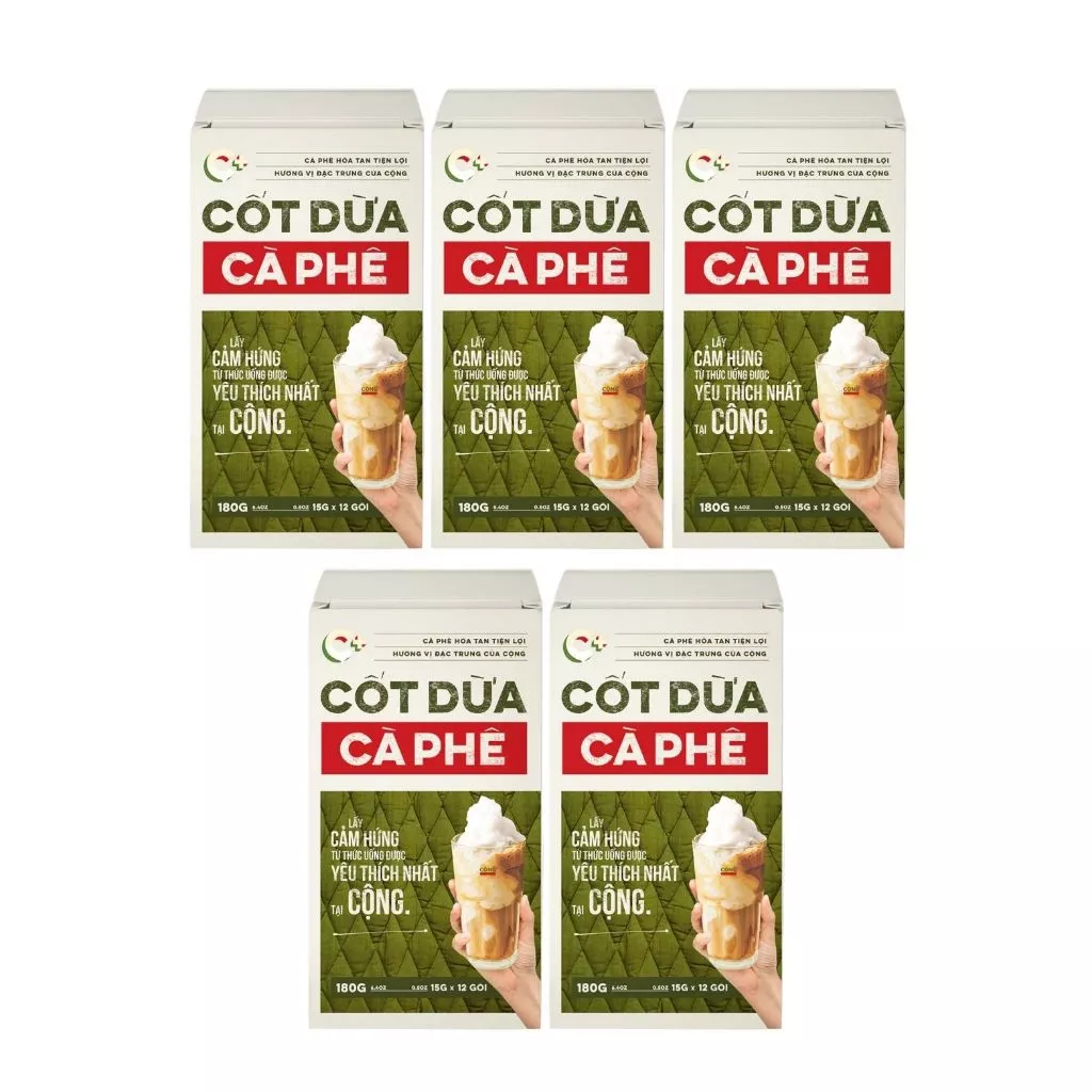 베트남커피 콩카페 코코넛커피 180g x 5박스 Cong Ca phe cot dua - 상세 이미지 3