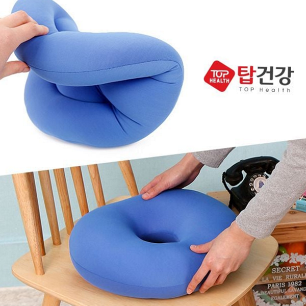푹신한 원형 방석 휴대용 사무실 방석 좌식 의자 - 상품 이미지