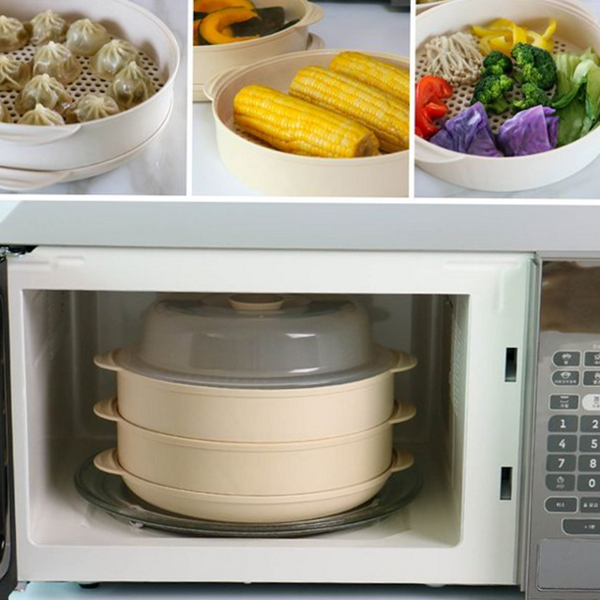 멀티 전자 레인지 찜기 스팀 전자 레인지 찜통 용기 조리 - 상품 이미지