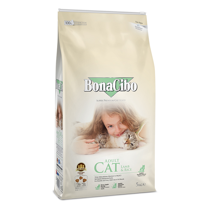 보나시보 슈퍼 프리미엄 고양이 건식 사료 양_램_라이스, 5kg, 1개 - 상품 이미지