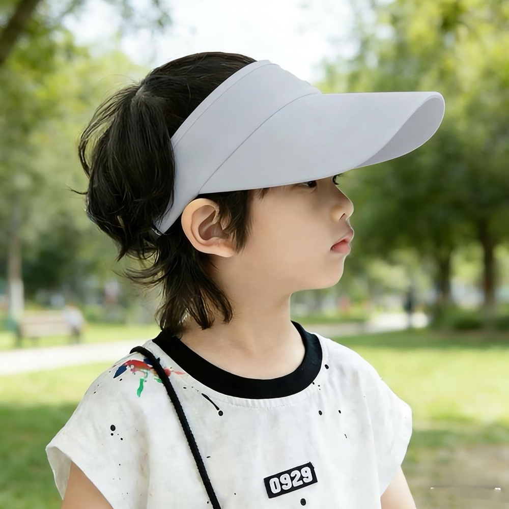 유아 썬 캡 아동 모자 키즈 바이저 여아 남아 아이 주니어 초등 학생 맘 커플 햇빛 가리개 이미지 6