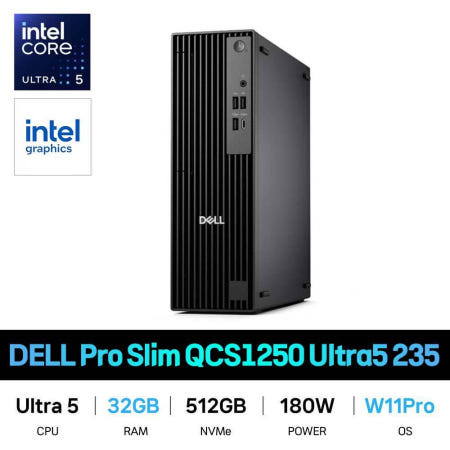 DELL IT_ DELL Pro Slim QCS1250 Ultra5 235 Win11Pro/RAM 32GB 재고보유
