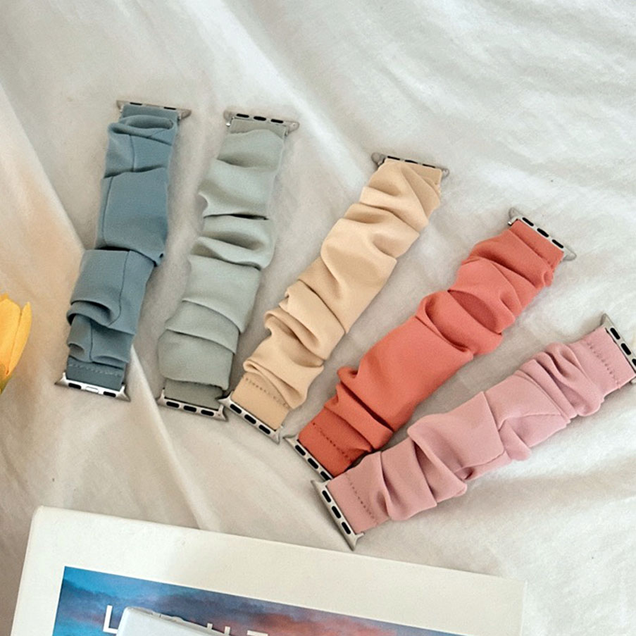 우먼스9999 애플워치 11  스크런치 곱창밴드 스트랩 10 9 8 7 6 SE 5 4 3 2 1 호환 밴드 시계줄 제품 이미지