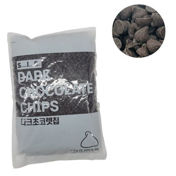 베이킹 다크 초코칩 컴파운드 초콜릿 대용량 1kg - 상품 이미지