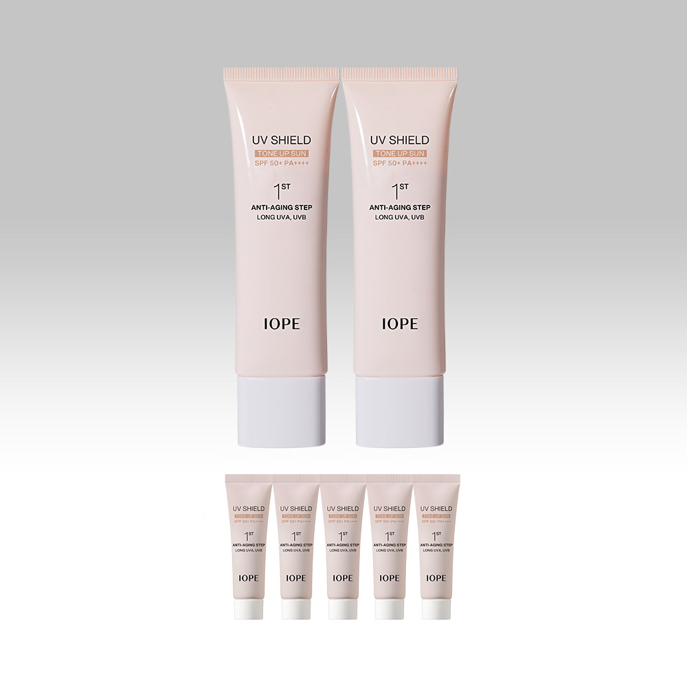 네이버 아이오페 UV 쉴드 톤업 선 듀오(50ml+50ml) SPF50+/PA++++